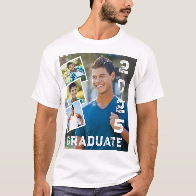 Camiseta Foto de Graduado 2025 (Anverso)