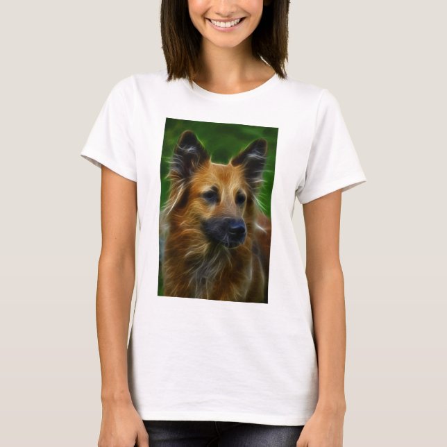 Camiseta Foto de GSD German Shepherd (Anverso)