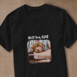 Camiseta Foto de Guay de Best Dog Ever Mascota moderno Grun<br><div class="desc">Este diseño sencillo y moderno se compone de una tipografía de escritura moderna y sencilla. Añadir foto de mascota personalizado.</div>