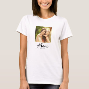 Camiseta Foto de guión establecido por mamá