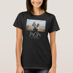 Camiseta Foto de guión establecido por mamá