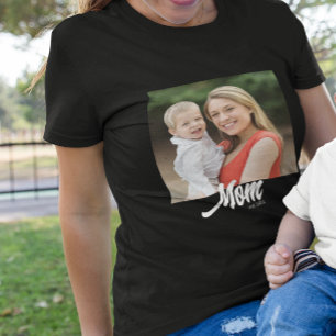 Camiseta Foto de guión establecido por mamá