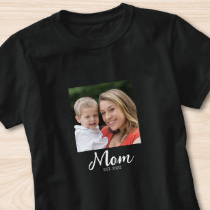 Camiseta Foto de guión establecido por mamá