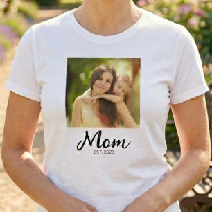 Camiseta Foto de guión establecido por mamá