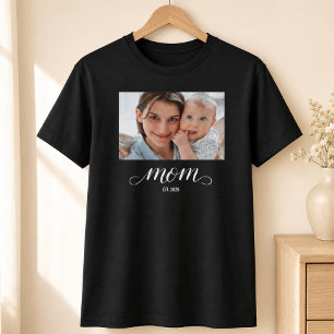 Camiseta Foto de guión establecido por mamá