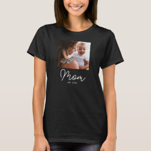 Camiseta Foto de guión establecido por mamá