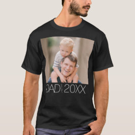 Camiseta Foto de guión moderno establecida por papá