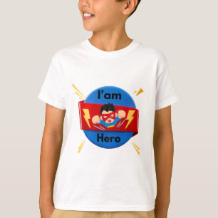Camiseta Foto de héroe de niño