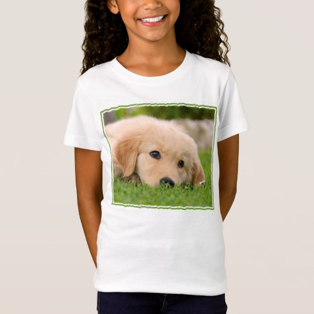 Camiseta Foto de la cabeza de perro de la acristaladora Cut (Anverso)