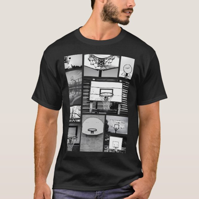 Camiseta Foto de la cancha de baloncesto - Último diseño de (Anverso)