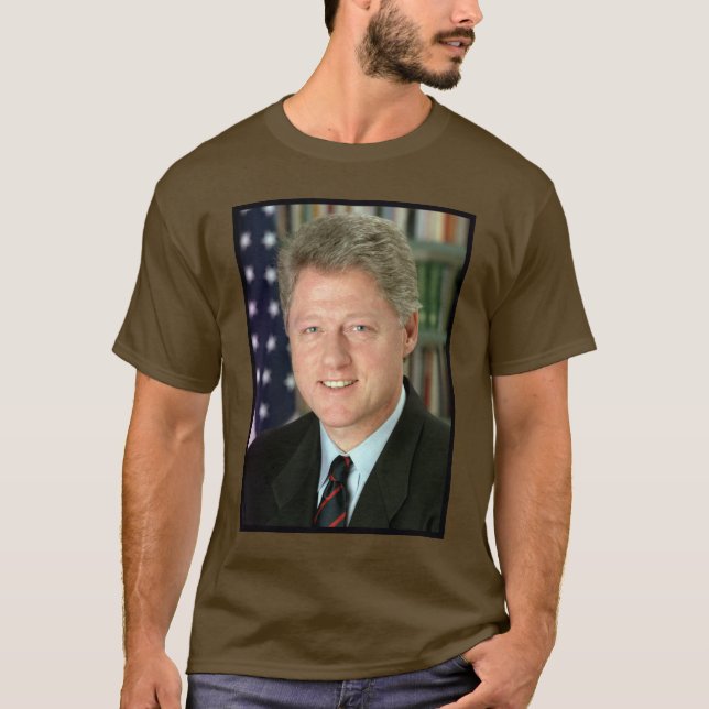 Camiseta Foto de la Casa Blanca del presidente Bill Clinton (Anverso)