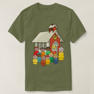 Camiseta Foto de la Escuela de Pequeñas Personas Vintage