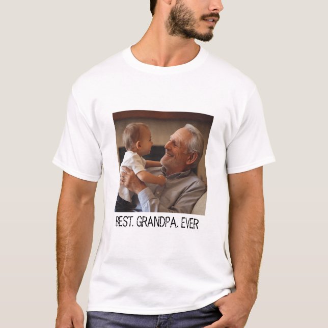 Camiseta Foto de la familia de Personalizados del mejor abu (Anverso)