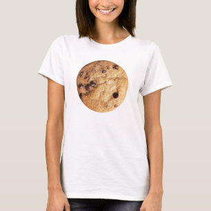 Camiseta Foto de la galleta de microprocesador de chocolate