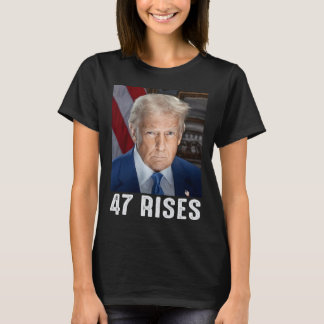 Camiseta Foto de la inauguración de Trump 47 Rises de Donal