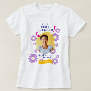 Camiseta Foto de la mejor profesora Daisy Blanca