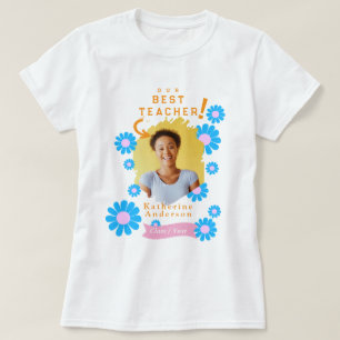 Camiseta Foto de la mejor profesora Daisy Blanca