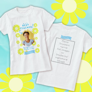 Camiseta Foto de la mejor profesora Daisy Blanca