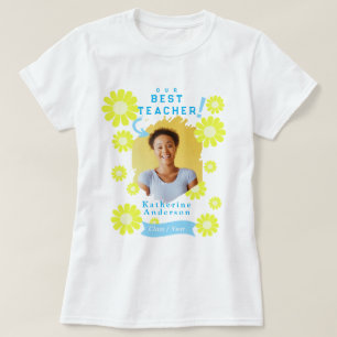 Camiseta Foto de la mejor profesora Daisy Blanca