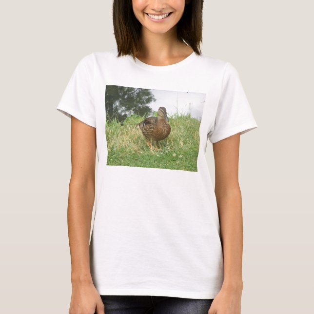 Camiseta Foto de la naturaleza cuta del pack Mallard (Anverso)