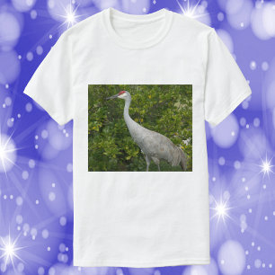 Camiseta Foto de la naturaleza de las aves de Sandhill Cran