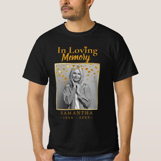 Camiseta Foto de la pérdida de la celebración de la madre d (Anverso)