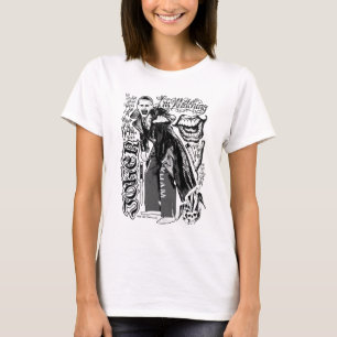 Camiseta Foto de la tipografía del comodín del pelotón e