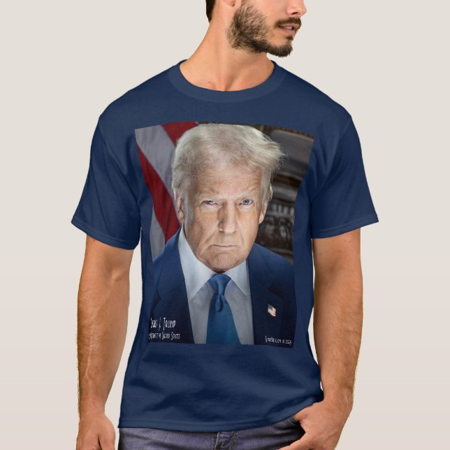 Camiseta Foto de la toma de mando de Trump (Anverso)