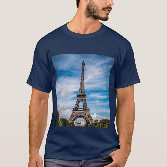 Camiseta Foto de la torre Eiffel (Anverso)