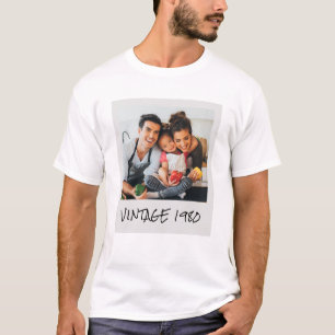 Camiseta Foto De La Vintage personalizado Y Año