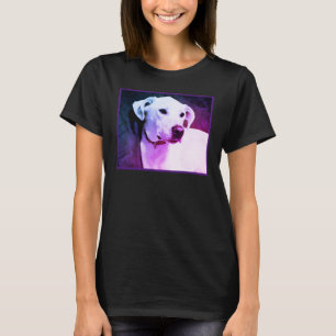 Camiseta Foto de Labrador Recuperador Mezcla Perro Púrpura 