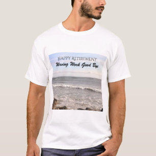 Camiseta Foto de las olas del océano Atlántico Feliz retiro