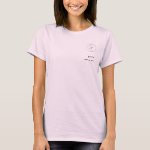 Camiseta Foto de Logotipo Moderno de Black Pink Maquillaje