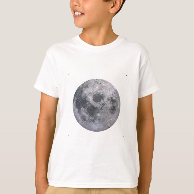 Camiseta Foto de luna gris (Anverso)