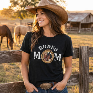 Camiseta Foto de Mamá de Rodeo