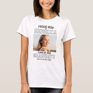 Camiseta Foto de mamá orgullosa Graduado Personalizado para