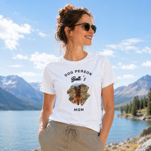 Camiseta Foto de mamá persona de perro