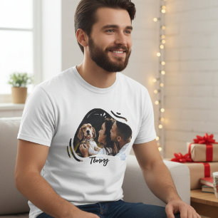 Camiseta Foto de mascota de perro al contrabando Diseño ret