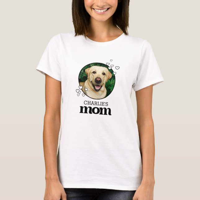 Camiseta Foto de mascota Mom Personalizado (Anverso)
