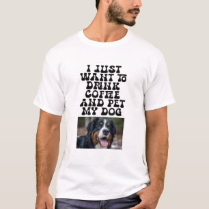 Camiseta Foto de Mascota Personalizada - Bebe Café Divertid