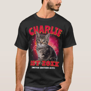 Camiseta Foto de mascota personalizada Bootleg Rap Vintage