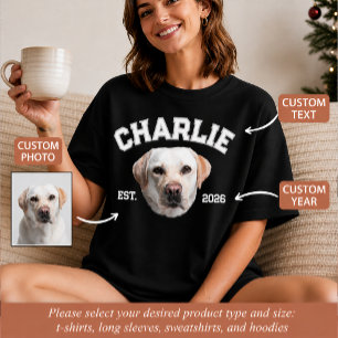 Camiseta Foto de mascota personalizada con la cara de la ma