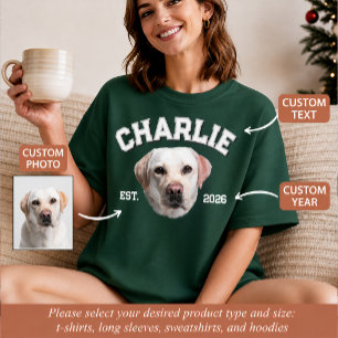 Camiseta Foto de Mascota Personalizada con Rostro para Mamá