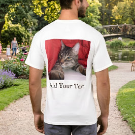 Camiseta Foto de mascota personalizada con texto divertido