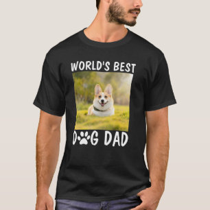 Camiseta Foto de mascota personalizada del mejor papá de pe