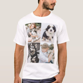 Camiseta Foto de mascota Personalizado x4