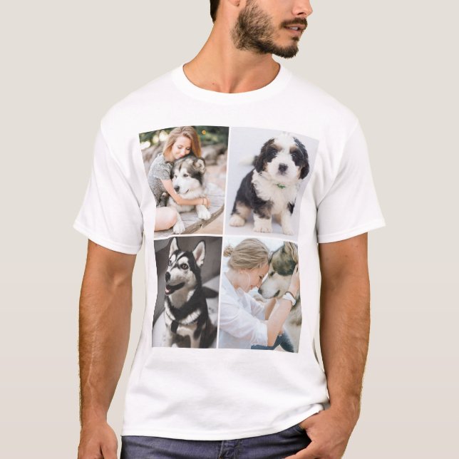 Camiseta Foto de mascota Personalizado x4 (Anverso)