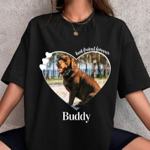 Camiseta foto de mascota personalizar Corazón nombre de per