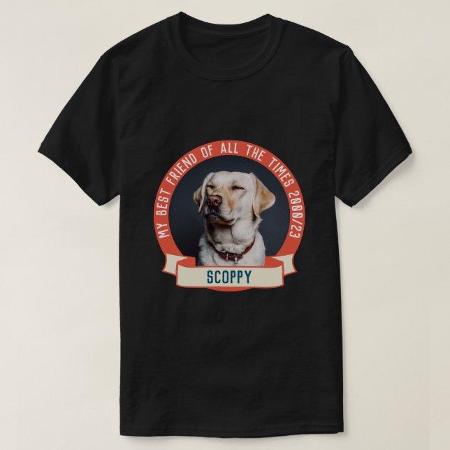 Camiseta Foto de mi perro (Diseño del anverso)
