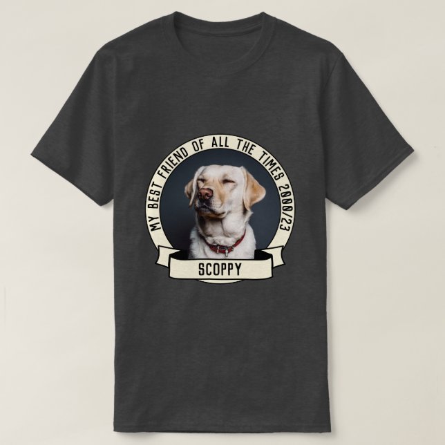 Camiseta Foto de mi perro (Diseño del anverso)
